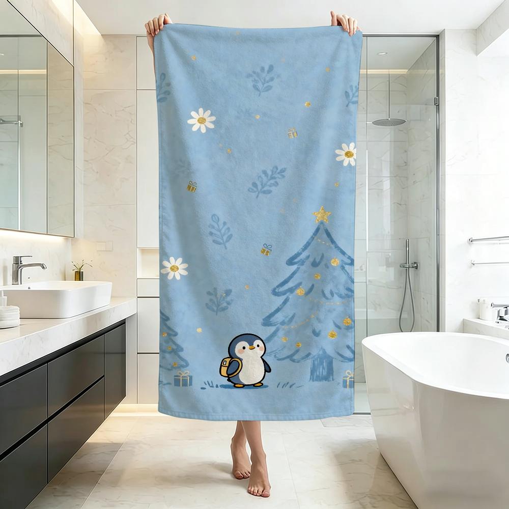 Cute-niwazekisho PenguinS Towel Five-Star Hotel Quality Eco-Friendly Ultra Soft Thick Towels & Beach Towels