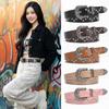 Solid Color Western Studded Belt Rivet Star Waistband Fashion Y2K Punk Belt  Music Festival