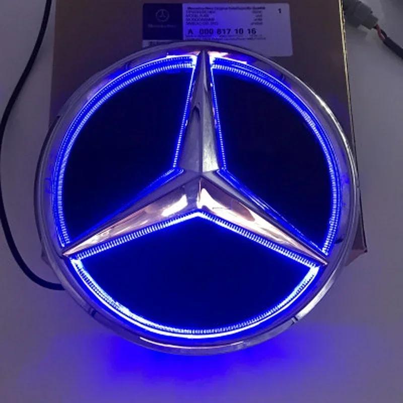 2025 Hot LED Car Front Logo Emblem Grille Badge Light for Mercedes Benz  W156 W204 W205 W210 W211 W212 C E Class GLA GLK ML GLE
