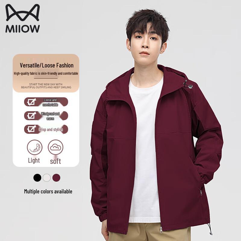 

MiiOW Men s Outdoor Hooded Windbreaker 2XL