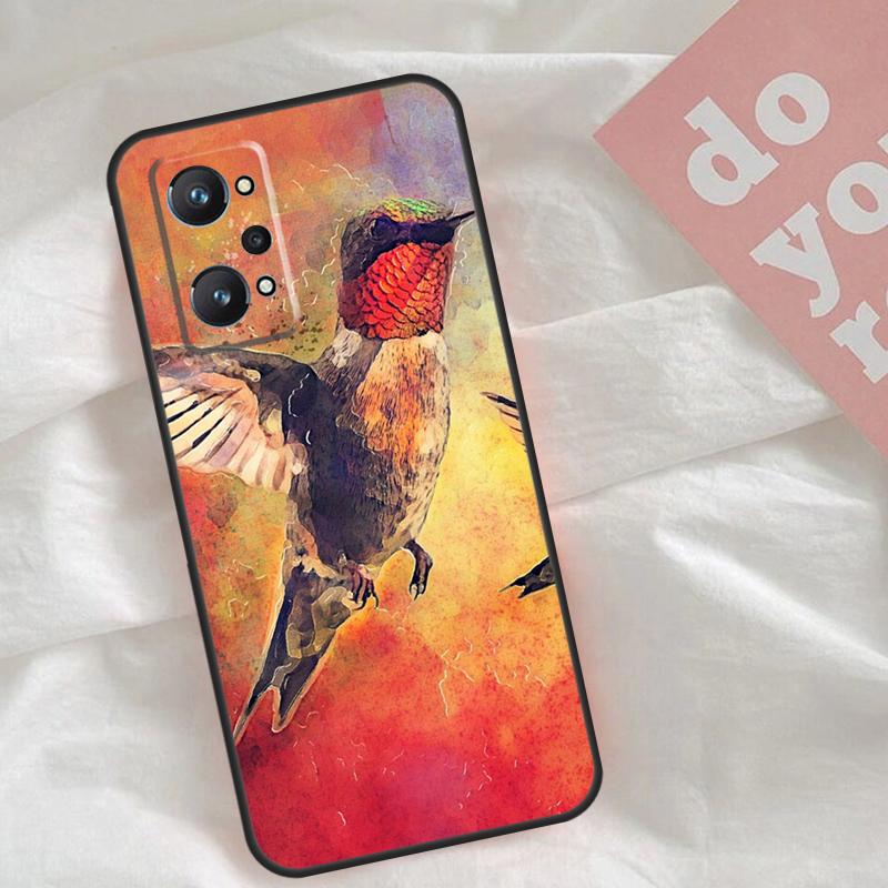Hummingbird For Realme C30 C31 C33 C35 C55 C21Y GT Neo 5 3T 2T OnePlus 11 10 9 Pro Nord CE 3 2 Lite Case