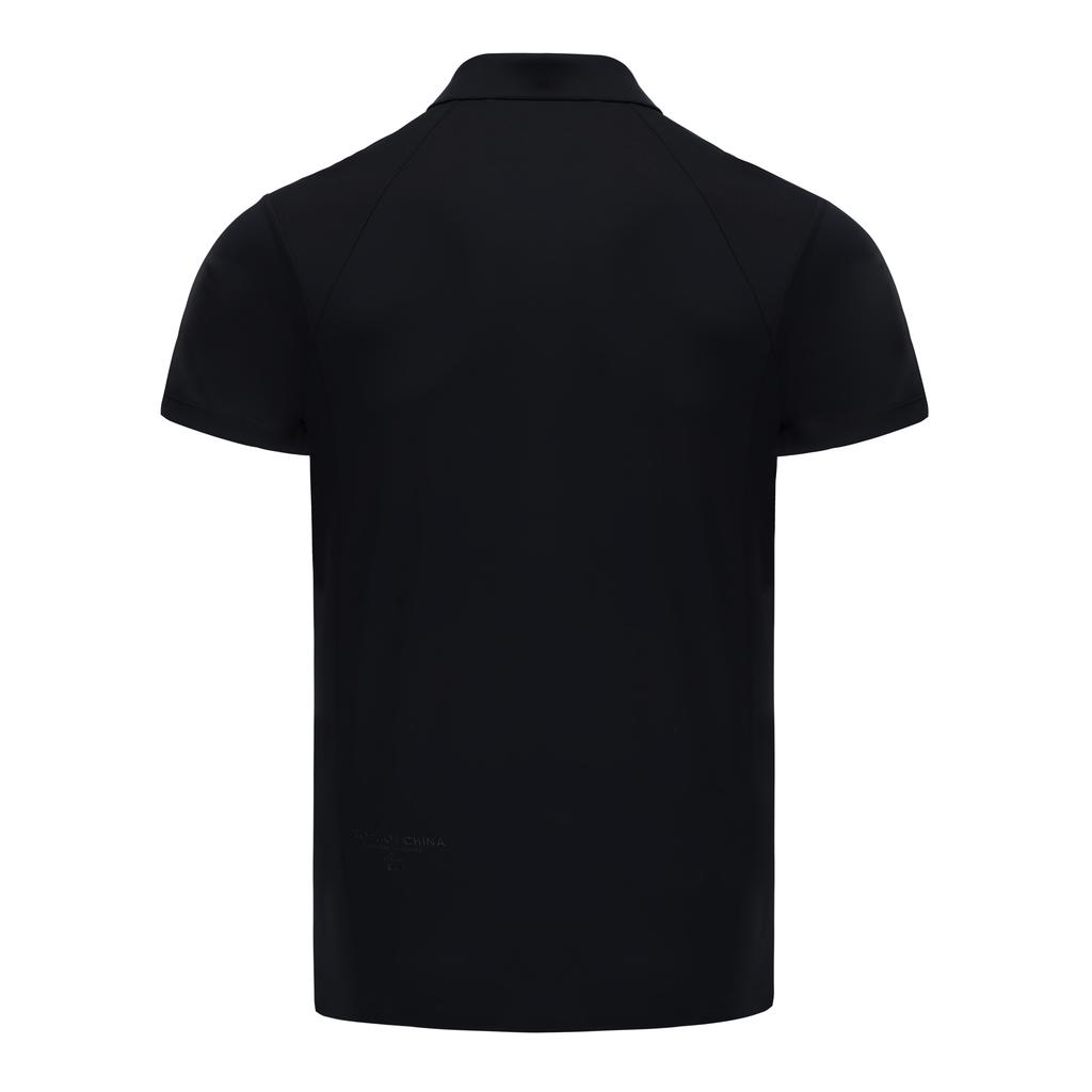Li Ning Glory Series Comfortable Casual Simple Versatile Breathable Pullover Short Sleeve Polo Shirt Unisex Polo Shirt Deep-Blue APLUA97-1