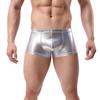 Fashion Club Men Patent Leather Boxers U Convex Underwear Underpants Shorts