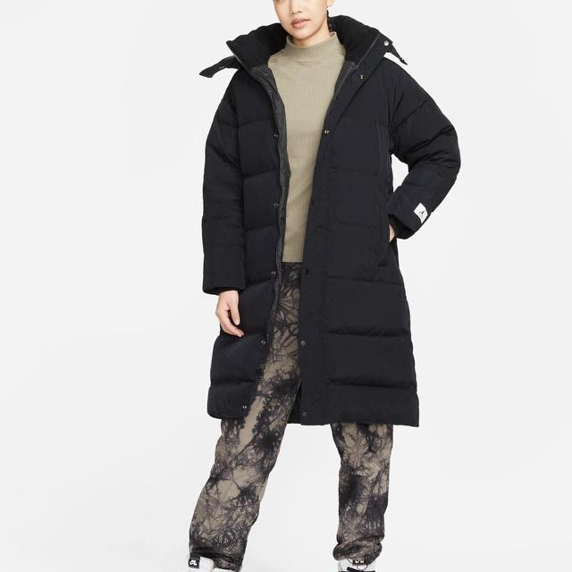 Jordan Down Jackets Women's Black Hooded Thickened Other DQ9752-010
