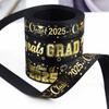 2025 Graduation Ribbon Graduation Party Favors Decor 1 Inch Congratulations DIY Congrats Grad Ribbon Art Fabric Ribbons For Gift