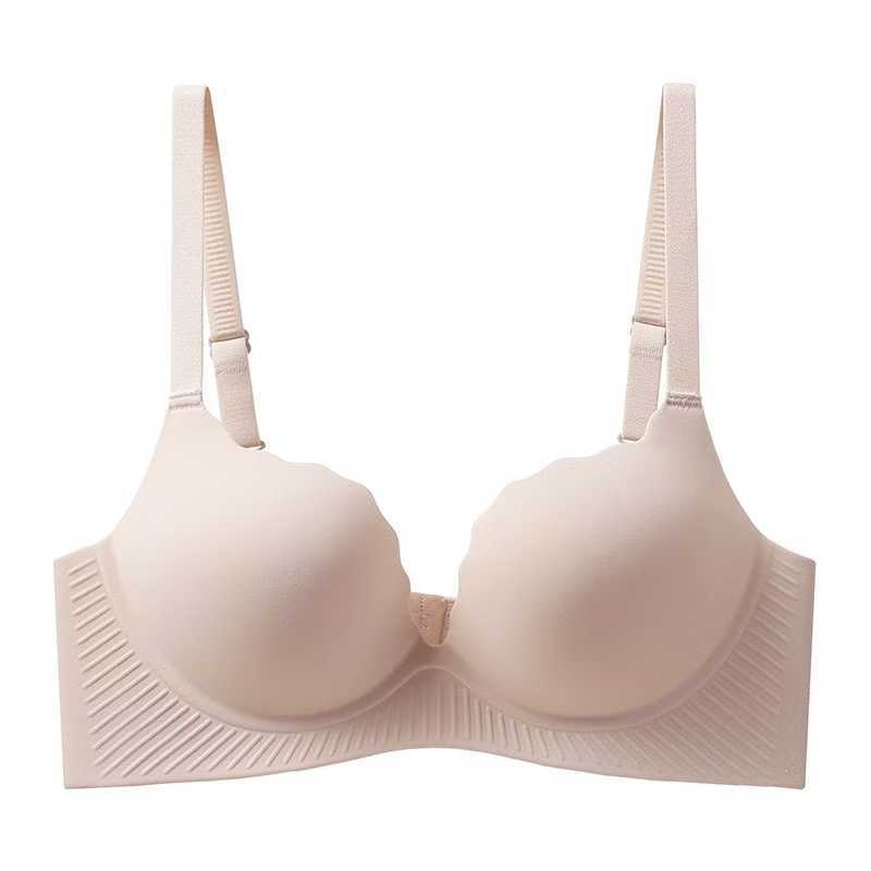 No Steel Ring, No Traces, Thick Cup Underwear, Women's Small Breasts Gather, Flat Breasts Show Big Breasts, and the New Pull-up Popular Bra