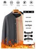 Winter Plus Velvet Grandpa Style Cotton Jacket for Seniors