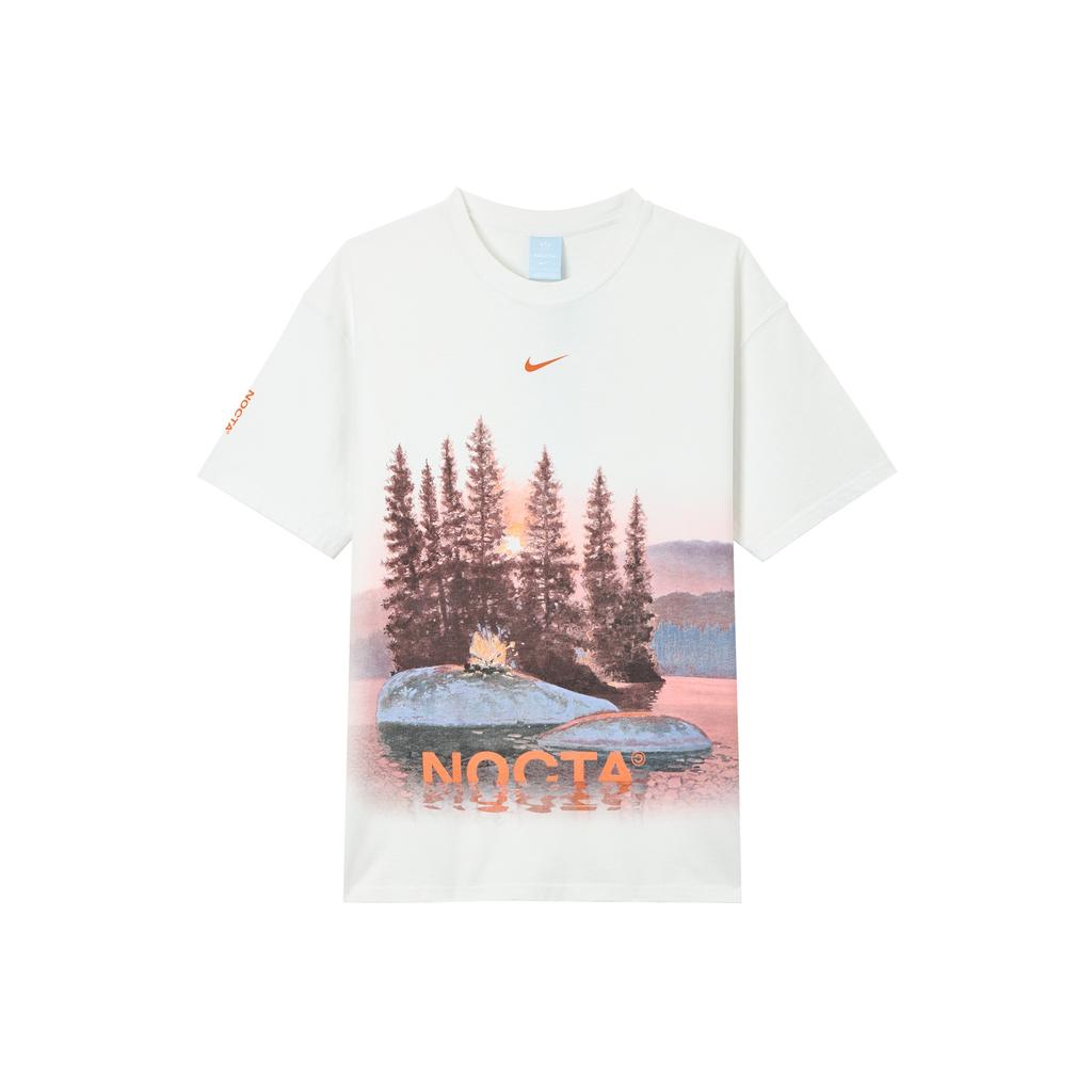 Nike Camiseta de Manga Corta X NOCTA Ópalo (Talla asiática) Tops Unisex Blancos FV7866-100