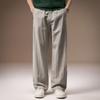 High-end Lyocell old money casual pants men's spring new Japanese retro straight loose drape men's trousers