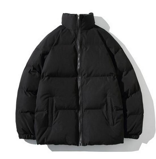 

Men s Korean Style Cotton-Padded Jacket: Autumn/Winter Casual Solid Color Short Coat with Stand Collar 5XL
