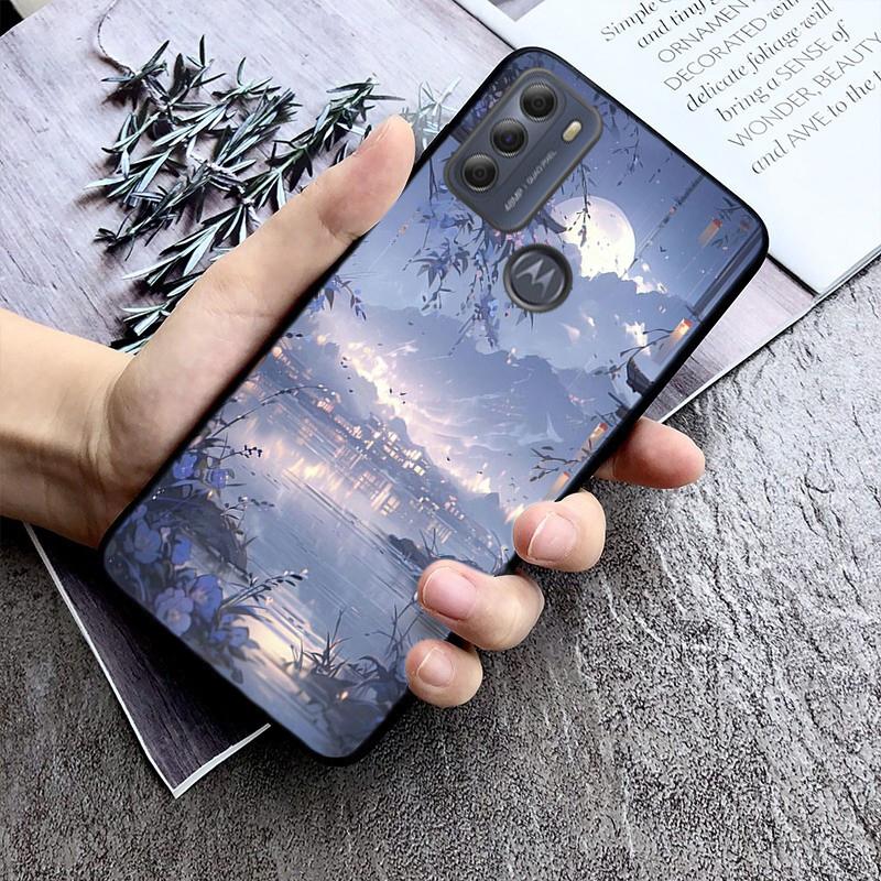 Anime Landscape Art Phone Case For Moto Edge 50 40 Pro Edge 40 30 Ultra Neo Fusion G Power G Stylus G Play E32 E20 E40