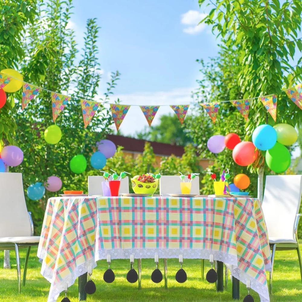 4PCS With Metal Clips Marble Teardrop Tablecloth Weights Windproof Table Cover Weight  Wedding