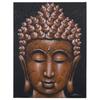 Buddha-Gemälde, Kupferbrokat 80x60cm