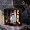 Halloween Ghost Night Light Painting Photo Frame 3D Flame Horror