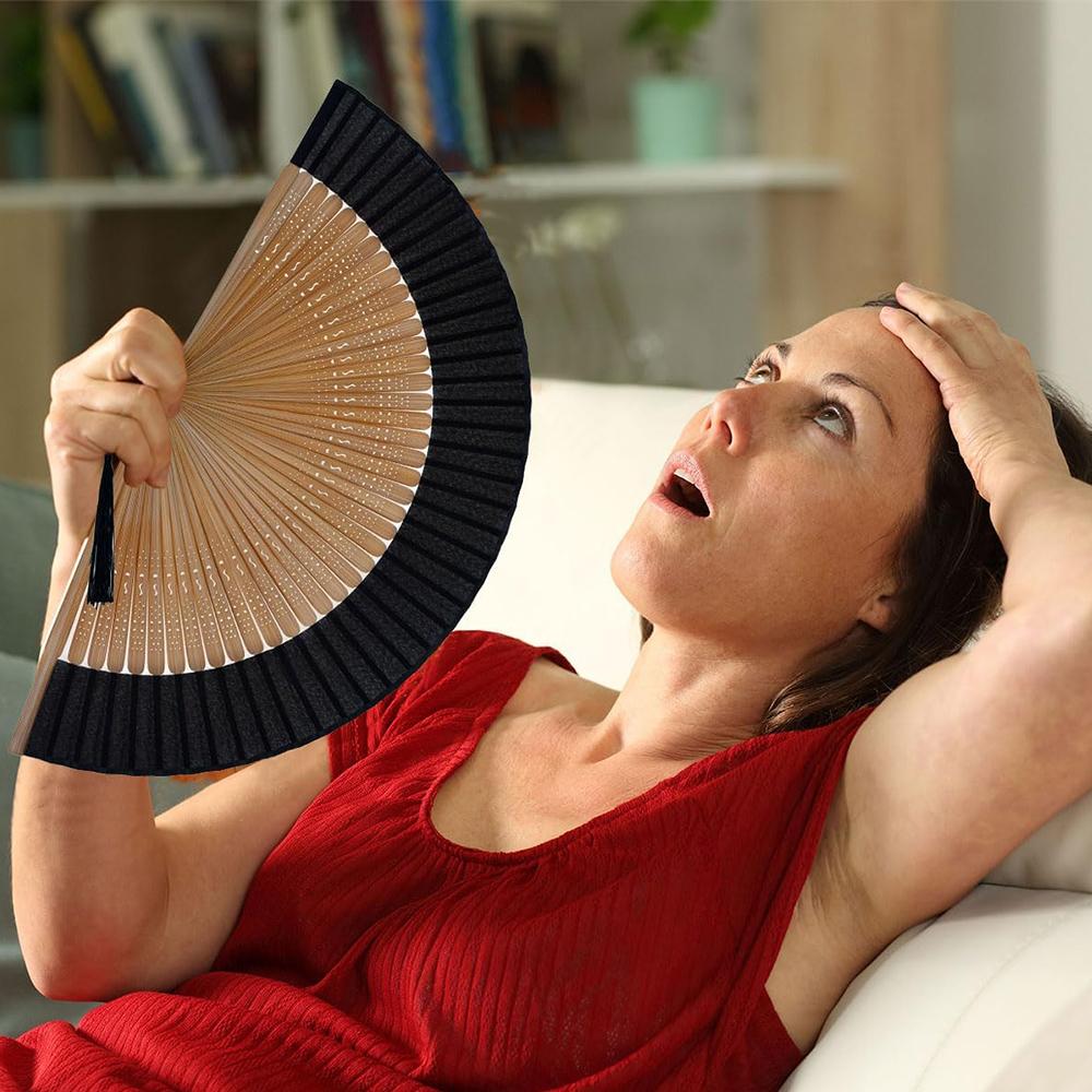 1Pc Classic Chinese Style Hand-Held Fan for Stage Performance, Gift, Decoration