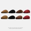 Autumn Winter Berets Men Women Suede Solid Color Cap Octagonal Cap British Newsboy Cap Painter Forward Cap