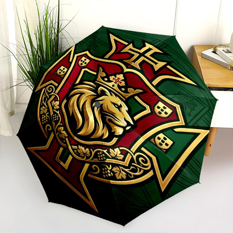 Royal Emblem Nautical Pride Folding umbrella Suitable for all seasons Suitable for all seasons Gift Three folds printing