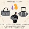 SWOKY Pet Carrier Bag for Dogs and Cats, Cart Set, 50cm Wide X 30cm Deep X 33cm High, Fits 2 Pets, 3-Way Backpack
