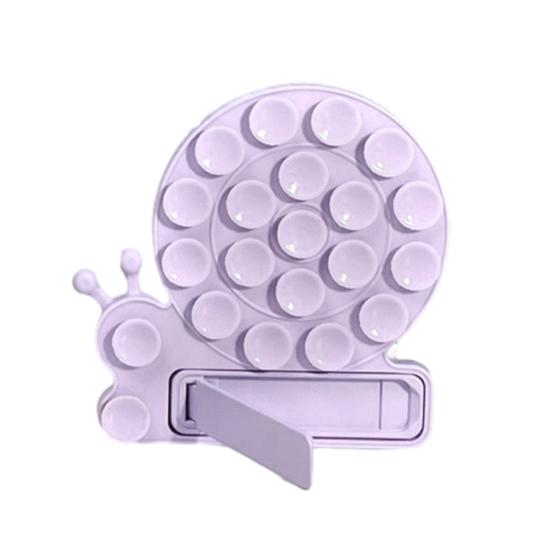 Handyhalterung in Schneckenform mit Saugnapf, faltbarer Silikonständer für Autofahren, Fitness, Kochen und Dusche