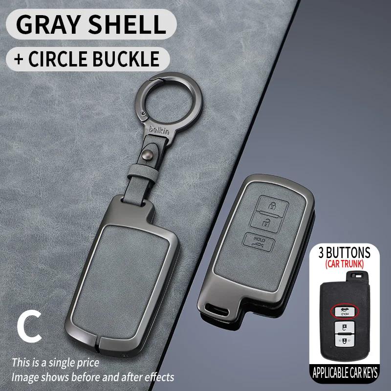 Svagd6 Zinc Alloy Car Key Case Full Cover Shell Fob For Toyota Corolla Altis Auris Aygo Yaris Camry RAV4 Verso TC IM Shell Accessories