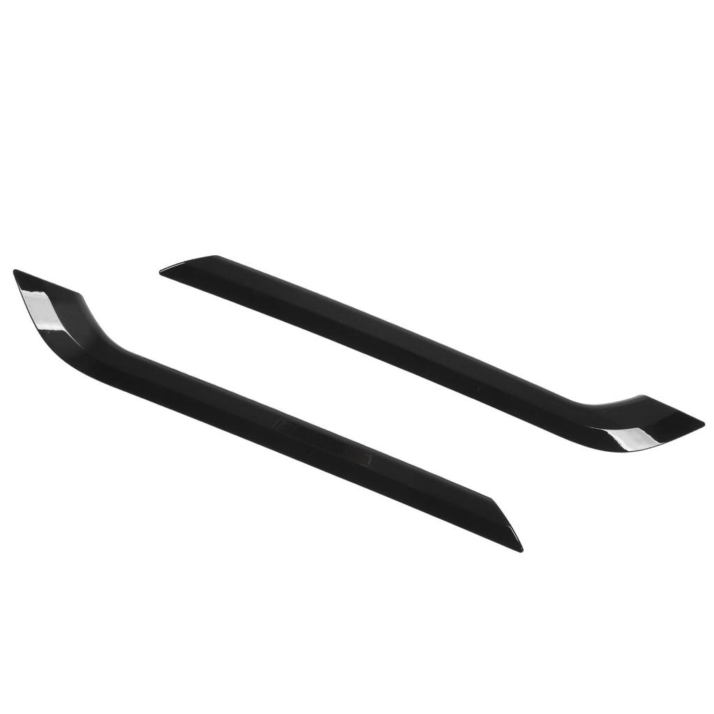 2Pcs Rear Fog Light Trim Cover Left and Right Trim Strip Replacement for Tesla Model Y 2020 To 2023 Varnish Black