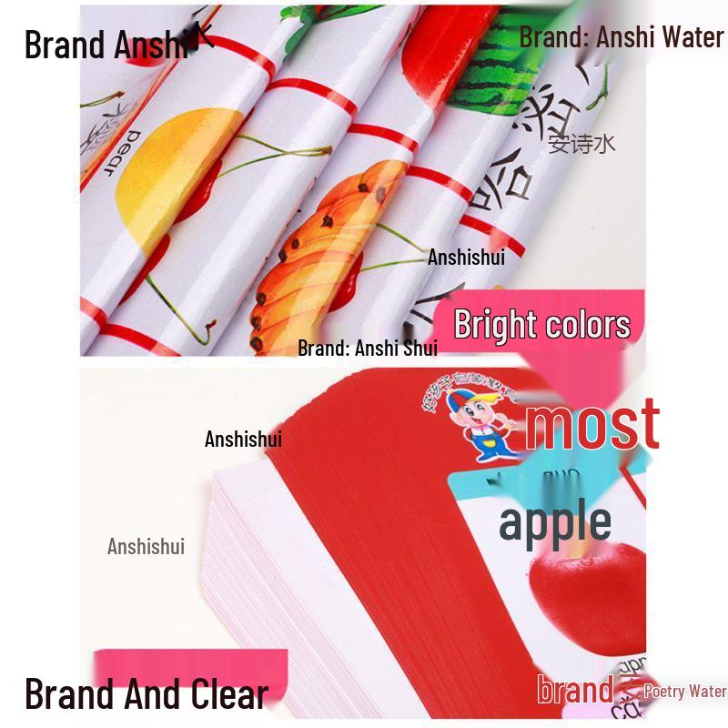 Waterproof Baby Pinyin & Character Recognition Wall Chart for Early Education