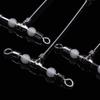 Cross-Line Luminous Beads Saltwater Fishing Barrel Swivel Lure Connector  Lure Fishing