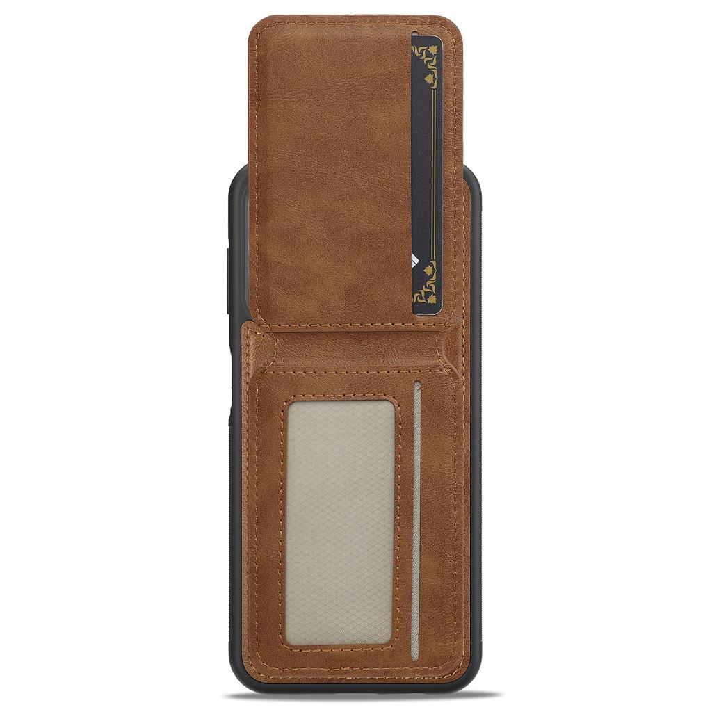 For Samsung Galaxy A34 5G Magnetic Case Detachable Card Holder Leather+TPU Mobile Cover