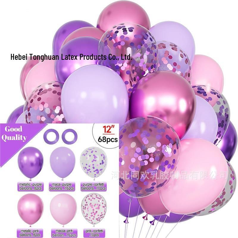 Neues Jahr Matt Glitzer Metallisch Latex Ballon Set für Dekorative Foto Atmosphäre
