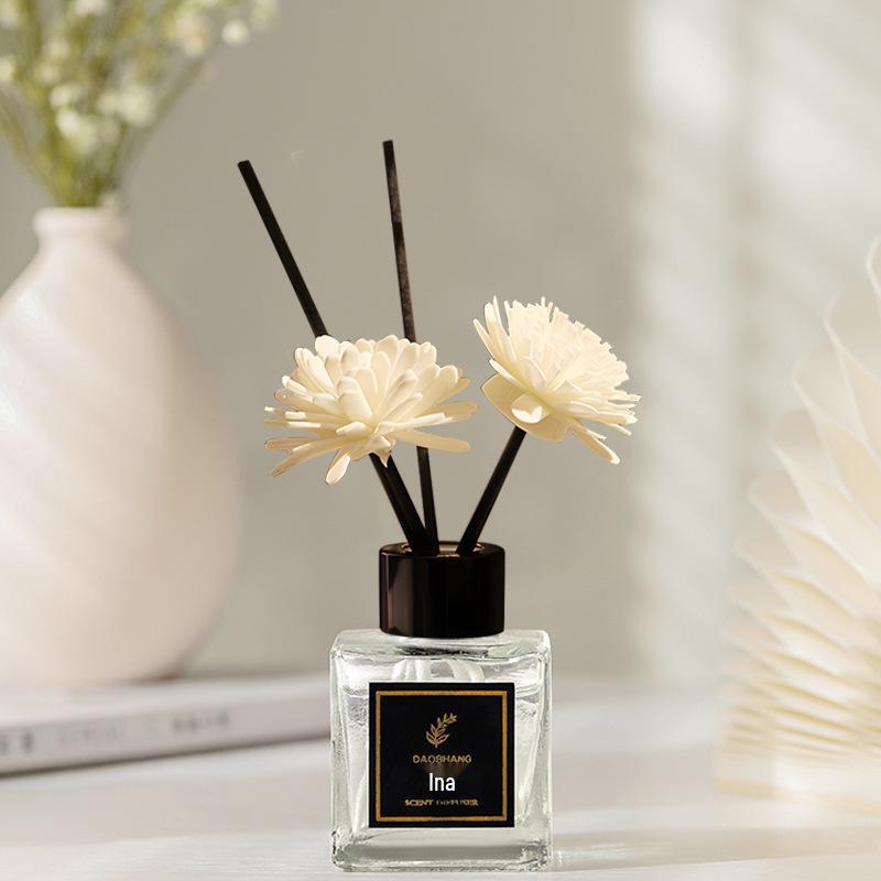 Flameless Lavender & Osmanthus Aroma Diffuser Set with Dried Flowers