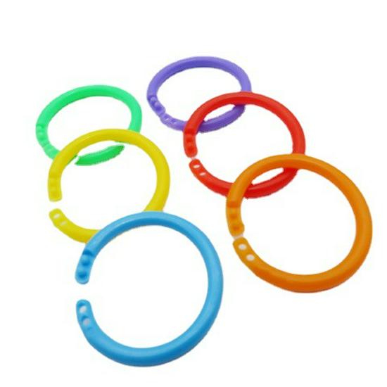 High-Durability Detachable PE Colored Double Buckle Binding Ring for Loose-Leaf Planners