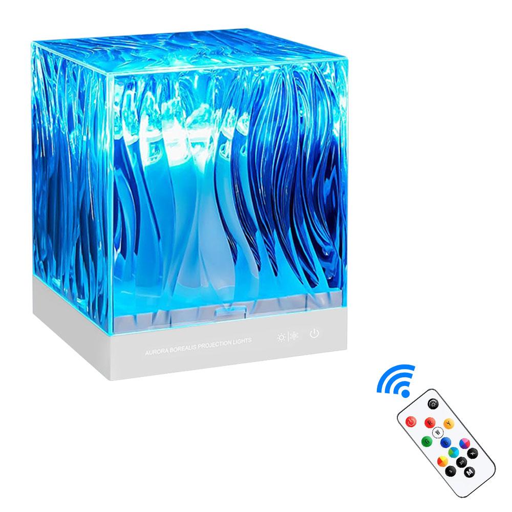 

Светодиодный динамический проектор Aurora Northern Lights Water Ripple, ночник, 17 цветов, лампа Water Ripple для гостиной, кабинета, спальни