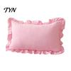 Federe Minimaliste Moderne per Cuscini, Copricuscino Ruffle, Fodera a Quadri in Cotone con Bordo Arricciato, 18x18 Pollici Accessori per la Casa del Soggiorno 20x12