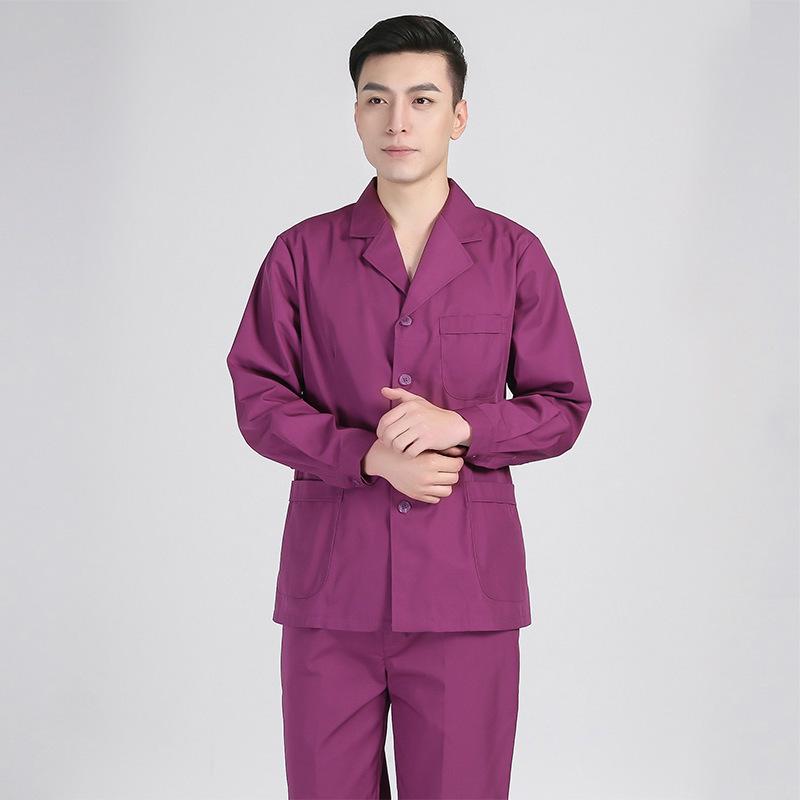 Women's Short Sleeve & Long Sleeve Dark Green Nurse Uniform Set