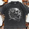 Grunge Skull Lightning Shirt, Thunder Skull Graphic Tee, Dark Aesthetic Grunge Art Shirt, Gothic Lightning Tee, Vintage Skull T-Shirt