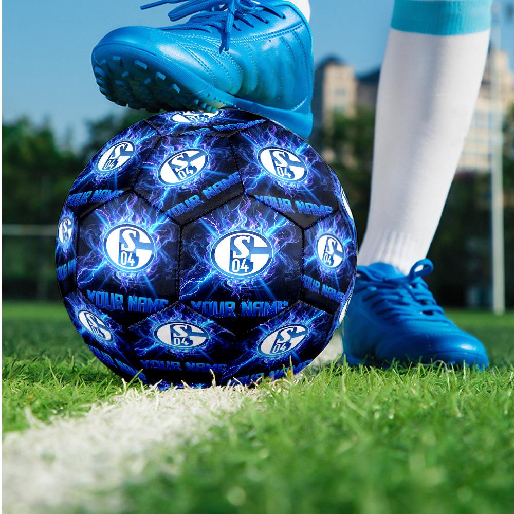 Schalke 04 FC Moda Taglia 5 Pallone da Calcio Resistente all'Usura Antiscivolo Per Allenamento Sportivo Uso Ricreativo