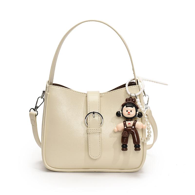 Simple and fashionable portable small square bag, new trend texture versatile solid color versatile mother and child bag women's bag
