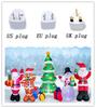 Christmas Inflatable Style Decoration Built-in LED Lights Inflatable Model Outdoor Ornament Xmas Party New Year Garden Decor
