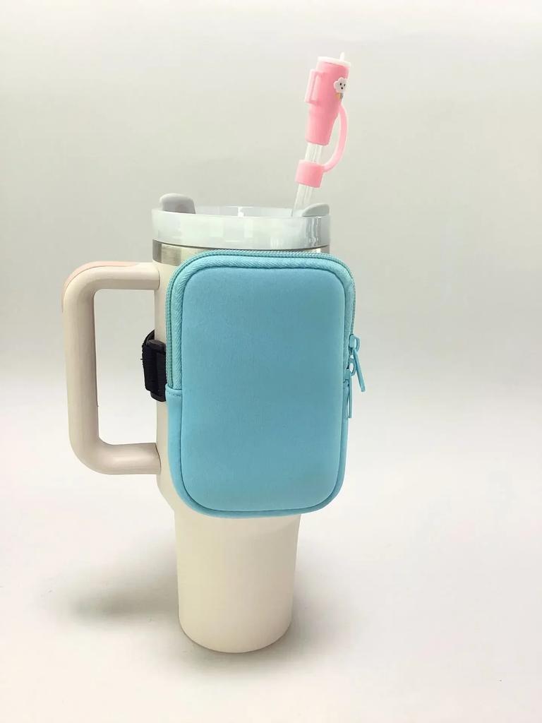 Water Bottle Pouch for Stanely Quencher Adventure 40oz Gym Tumbler Cup Accessorie S for Women Storage Sleeve Pocket  for Walking