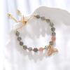 Natural strawberry crystal bracelet fishtail design Bangles Women Fashion Jewelry accessories Gift