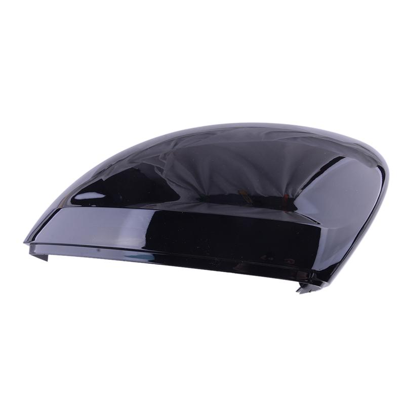 1 Pair Glossy Black Car Left Right Side Wing Rearview Mirror Cover Cap Fit For VW Tiguan MK2 II R 5N 2017 2018