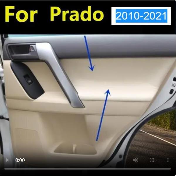 4 szt. Pokrowce ze skóry z mikrofibry na panele drzwiowe przednie / tylne, podłokietniki do Toyota Prado 2010 2011 2012 2013 -2018 Wnętrze samochodu