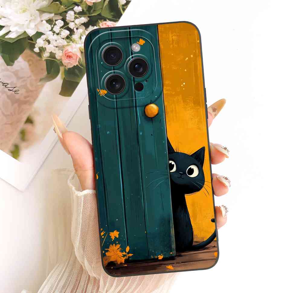For iPhone 12 Pro A2407 A2341 Case Cute Cartoon Pattern Silicone Cover For iPhone 12Pro A2406 A2408 Phone Protection Cases