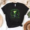 Happy St. Patrick’s Day Wine Lover Shirt, Shamrock Green Drinking Tee, Lucky Irish Wine Glass Top