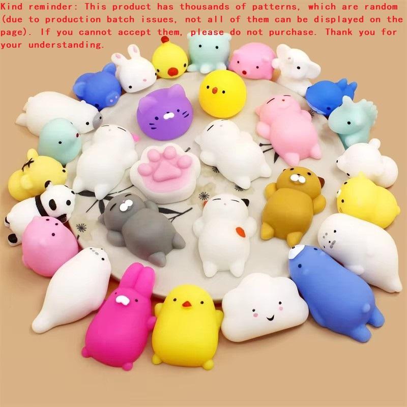 50-5 Stück Mochi Squishies Kawaii Tier Squishy Spielzeug Für Antistressball Quetsch Partygeschenke Stressabbau Spielzeug Für Geburtstag