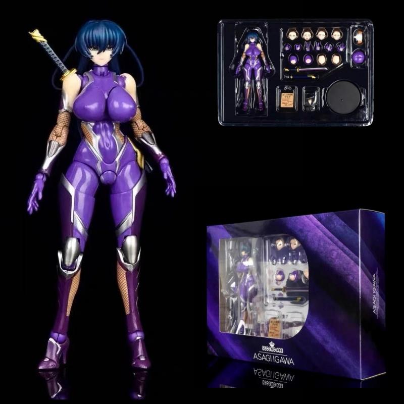 Hot  Taimanin Asagi 3 Action Figure Mizuki Yukikaze Igawa Sakura Asagi Figurine Anime Peripheral Collect Toy Gift Action Figure with box