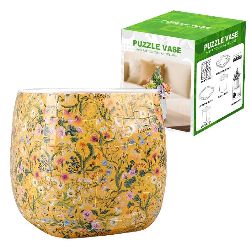 

NEW 3D Puzzle Vase Handmade DIY Creative Living Room Decoration Ornament Creative Birthday Gift