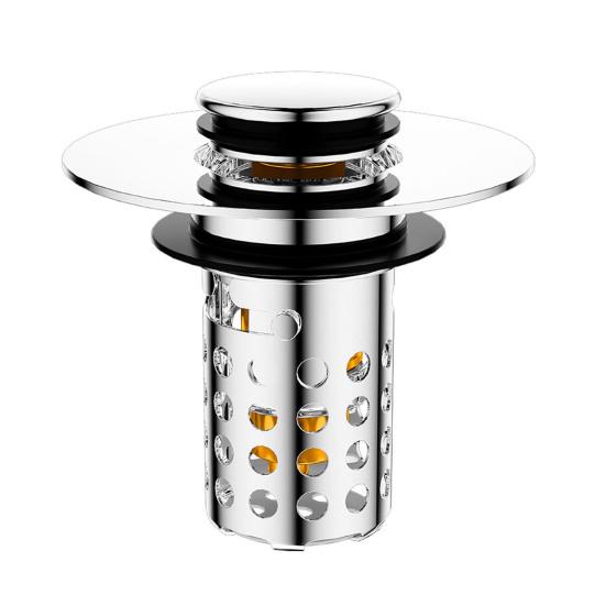 Bathroom Sink Drain Strainer Universal 3 in 1 Pop Up Stopper with Detachable