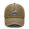 [Patriotic Baseball Cap] 250Th Anniversary USA Flag Print Adjustable Vintage Washed Hat Unisex Commemorative Outdoor Sports Cap For July 4Th Memorial