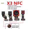 Rear Front Camera For Xiaomi Poco X3 Pro GT NFC Facing Frontal View Selfie Backside Flex Small Back Camera Module Parts